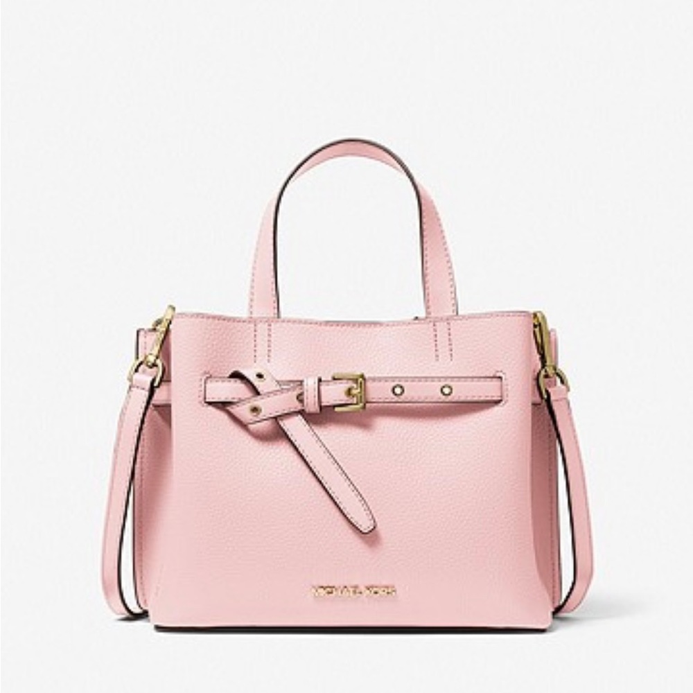 Michael Kors Emilia Small Pebbled Leather Satchel